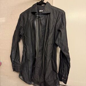 Suit Select Charcoal Dress Shirt for Men - M